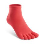 Chaussettes Foulée Running Coolmax rouges, chaussettes running 5 orteils