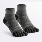 Chaussettes Foulée Sport Coolmax noires, chaussettes de sport à 5 orteils