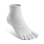 Chaussettes Foulée Running Coolmax blanches, chaussettes running 5 orteils